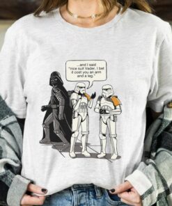 Funny Star Wars Nice Suit Darth Vader Stormtrooper Shirt, Galaxy's Edge Holiday Unisex T-shirt Family Birthday Gift Adult Kid Toddler Tee