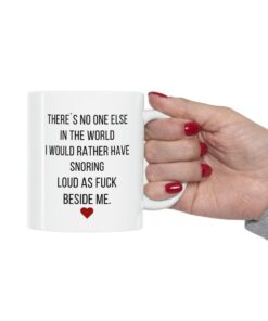 Funny Valentine Mug, Valentines Day Boyfriend Gift, Gift For Him, Funny Bf Gift, Snoring Boyfriend Mug, Original Valentines Gift