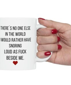 Funny Valentine Mug, Valentines Day Boyfriend Gift, Gift For Him, Funny Bf Gift, Snoring Boyfriend Mug, Original Valentines Gift