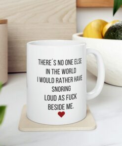 Funny Valentine Mug, Valentines Day Boyfriend Gift, Gift For Him, Funny Bf Gift, Snoring Boyfriend Mug, Original Valentines Gift