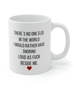 Funny Valentine Mug, Valentines Day Boyfriend Gift, Gift For Him, Funny Bf Gift, Snoring Boyfriend Mug, Original Valentines Gift