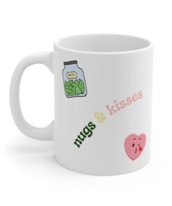 Funny Valentines Gift, Funny Valentines Mug, Hugs And Kisses Mug, Best Friend Gift, 420 Gift, Weed Gift, Weed Mug