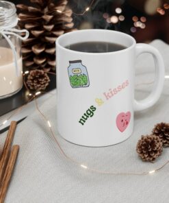 Funny Valentines Gift, Funny Valentines Mug, Hugs And Kisses Mug, Best Friend Gift, 420 Gift, Weed Gift, Weed Mug