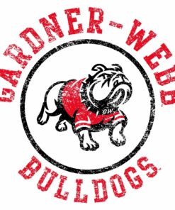 Gardner-Webb Bulldogs Distressed Circle Logo Youth Shirt Sweatshirt Pullover Hoodie Reprinted Full Color Full Size