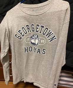 Georgetown Hoyas Grey T-Shirt Sweatshirt Pullover Hoodie Reprinted Full Color Full Size Gift For NCAA Fans
