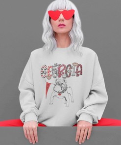 Georgia Dawgs Unisex Crewneck Sweatshirt Go Dawgs! Bulldogs Football Valentines Gift Georgia Fans