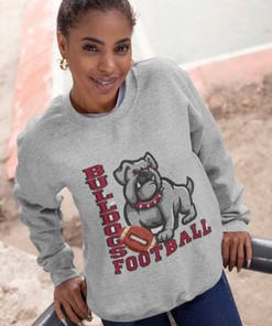 Georgia Dawgs Unisex Crewneck Sweatshirt Go Dawgs Bulldogs Football Valentines Gift Georgia Fans