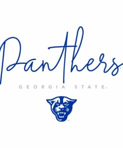 Georgia State Panthers Thin Script Shirt Sweatshirt Pullover Hoodie Reprinted Full Color Full Size