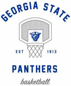 Georgia State University Panthers Basketball Net Shirt Sweatshirt Pullover Hoodie Reprinted Full Color Full Size