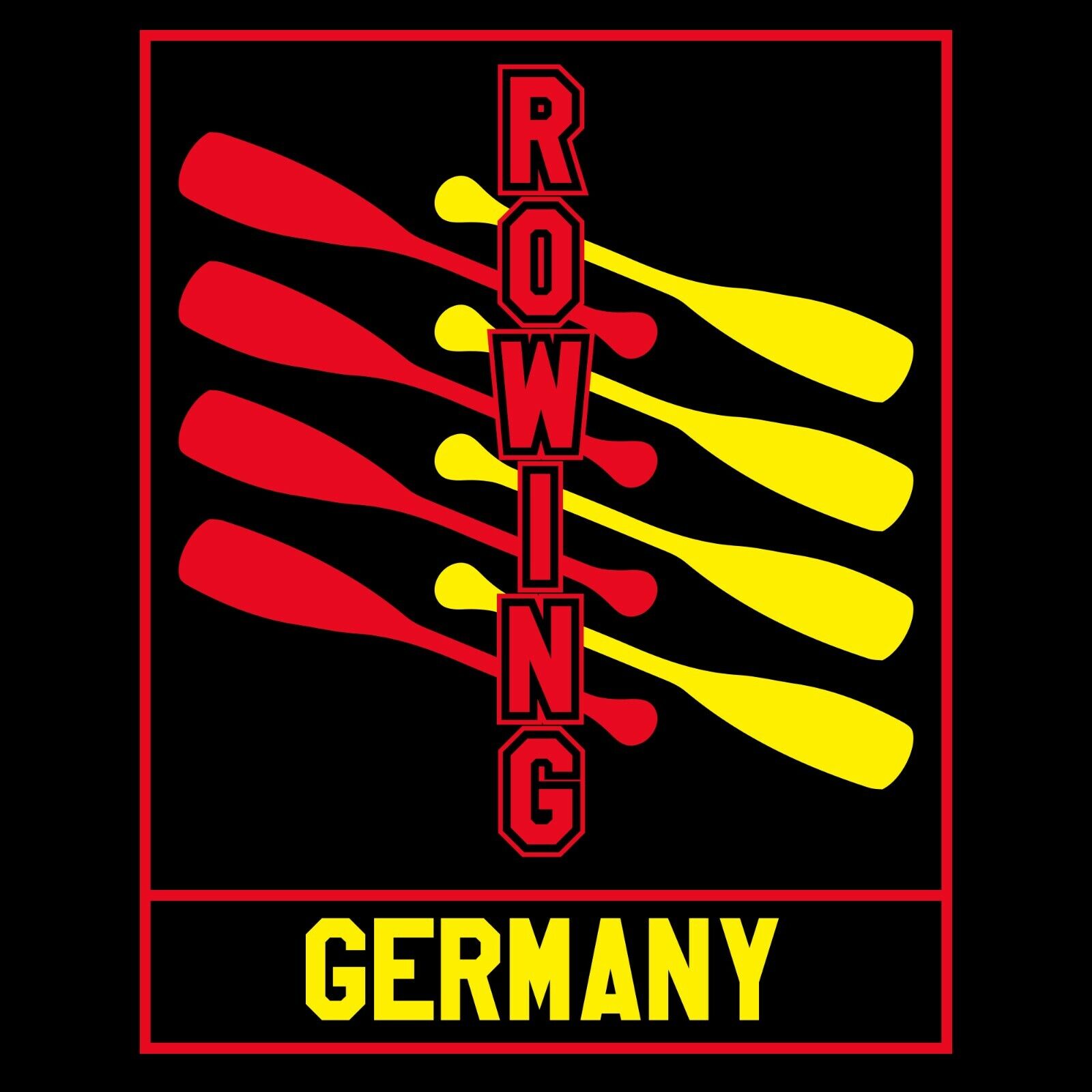 Germany Rowing - Summer Sports Competition Shirt Sweatshirt Pullover Hoodie Reprinted Full Color Full Size