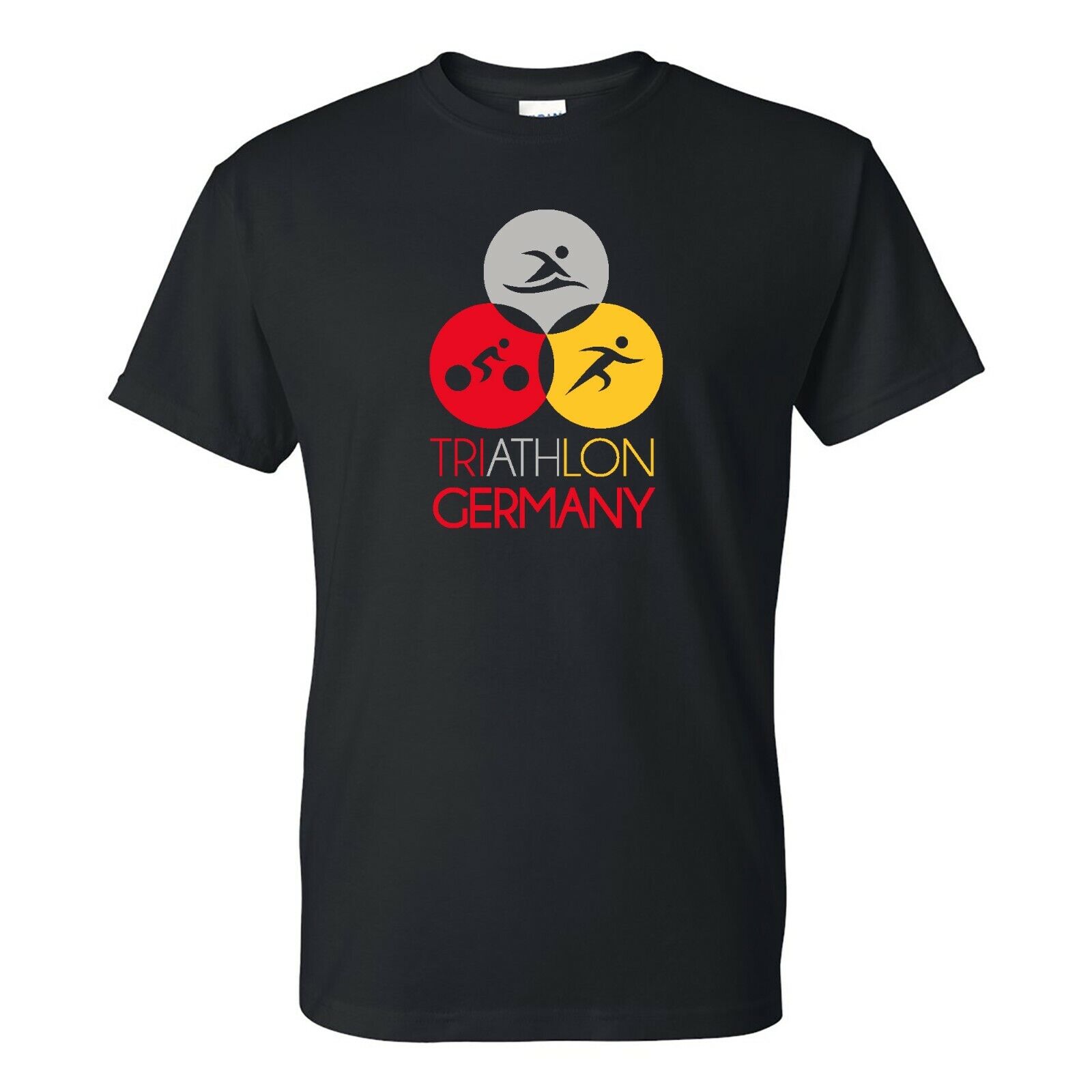 Germany Triathlon - Summer Games Event Sports Shirt Sweatshirt Pullover Hoodie Reprinted Full Color Full Size
