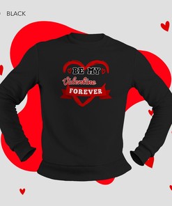Gift for Valentine Day Hearts Girlfriend Boyfriend Love Sweatshirt, Couple Valentines Gift Ideas Long Sleeve i Love You Shirt