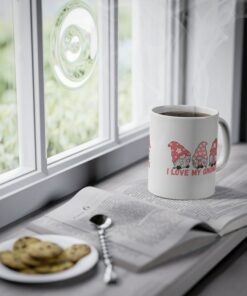 Gnome Valentine Mug, Gnome Coffee Cup, Couple Valentine Gnomes Gifts