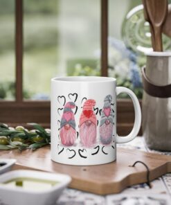 Gnome Valentine Mug Gnome Valentine Valentine Gnome Coffee Cup Valentine Gnome Couple Valentine Gnomes
