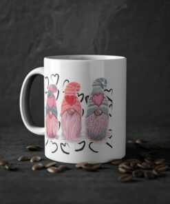 Gnome Valentine Mug Gnome Valentine Valentine Gnome Coffee Cup Valentine Gnome Couple Valentine Gnomes