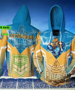 Gold Coast Titan Nrl Lightning Mascot Custom 3D All Over Print Hoodie