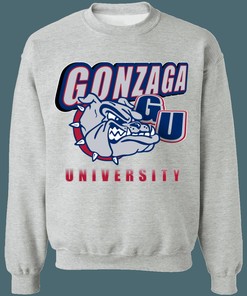 Gonzaga University Bulldogs ZAGS Vintage NCAA Crewneck Sweatshirt Hoodie Shirt Gifts for Fans