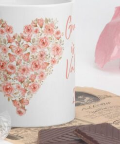 Grandma Is My Valentine Mug, Ceramic Mug, Valentines Day Mug, Valentine Day Gift, Grandma Gift, Grandma Love