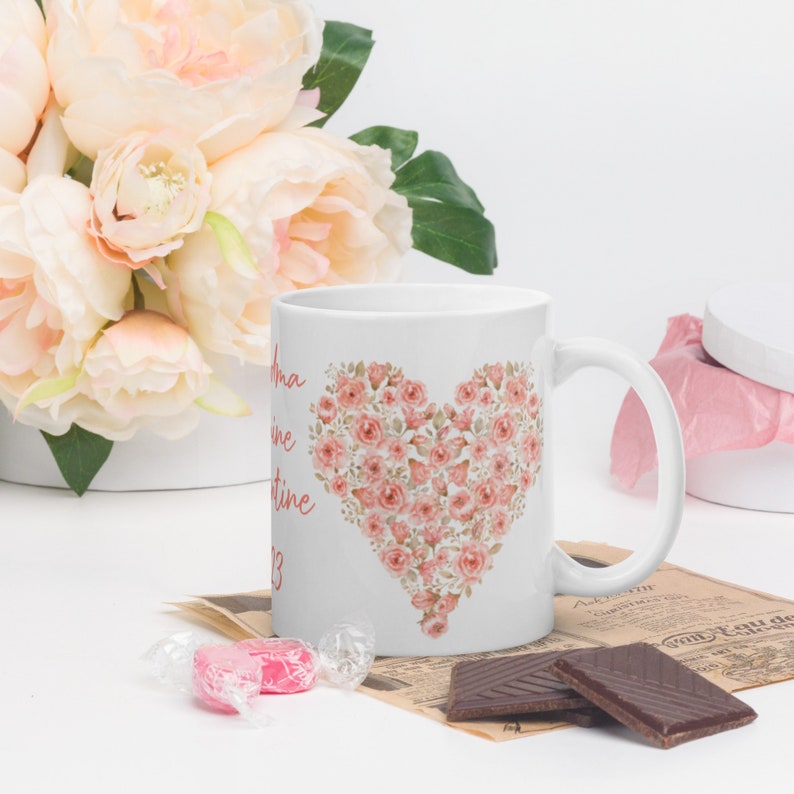 Grandma Is My Valentine Mug, Ceramic Mug, Valentines Day Mug, Valentine Day Gift, Grandma Gift, Grandma Love