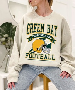 Green Bay Football Team Sweatshirt, Retro Green Bay Football Crewneck Sweatshirt, American Football Fan, NFL Shirt