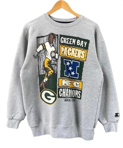Green Bay Packers 90s Starter Tshirt Pullover Hoodie Crewneck Sweatshirt Reprinted Full Color Full Size Gifts For NFL Fans