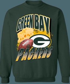 Green Bay Packers CHEESEHEADS Vintage NFL Crewneck Sweatshirt Hoodie Shirt Gifts for Fans