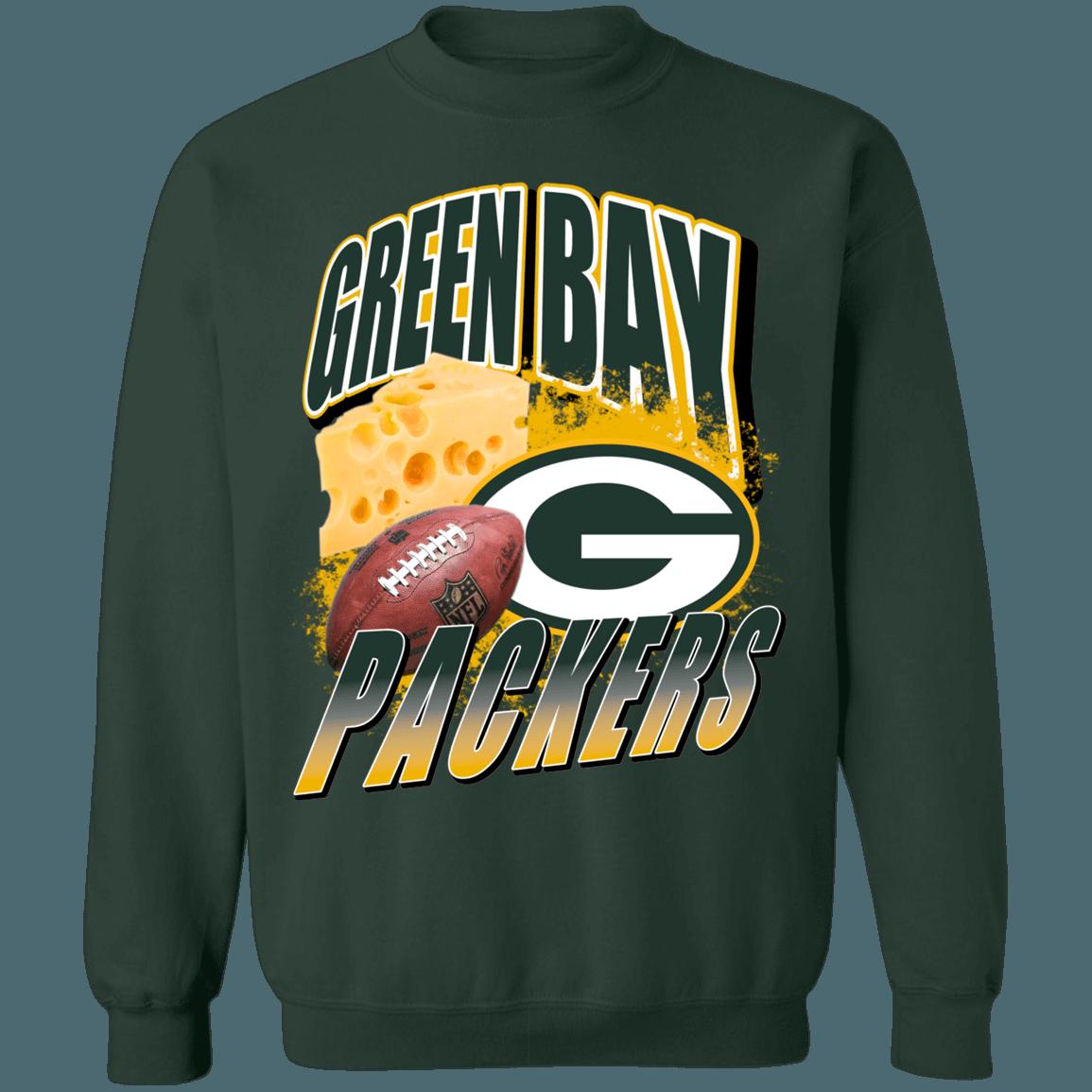 Green Bay Packers CHEESEHEADS Vintage NFL Crewneck Sweatshirt Hoodie Shirt Gifts for Fans