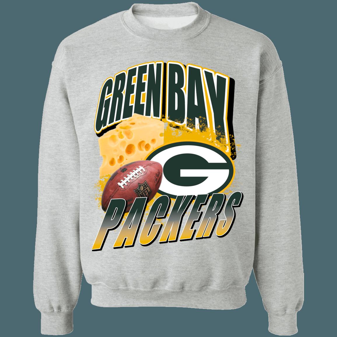 Green Bay Packers CHEESEHEADS Vintage NFL Crewneck Sweatshirt Hoodie Shirt Gifts for Fans - Image 2