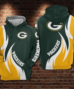 Green Bay Packers Nfl Football Gold 3D Hoodie