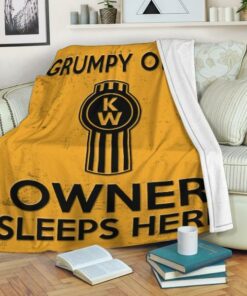 Grumpy Kenworth Truck Kwhopper Blanket