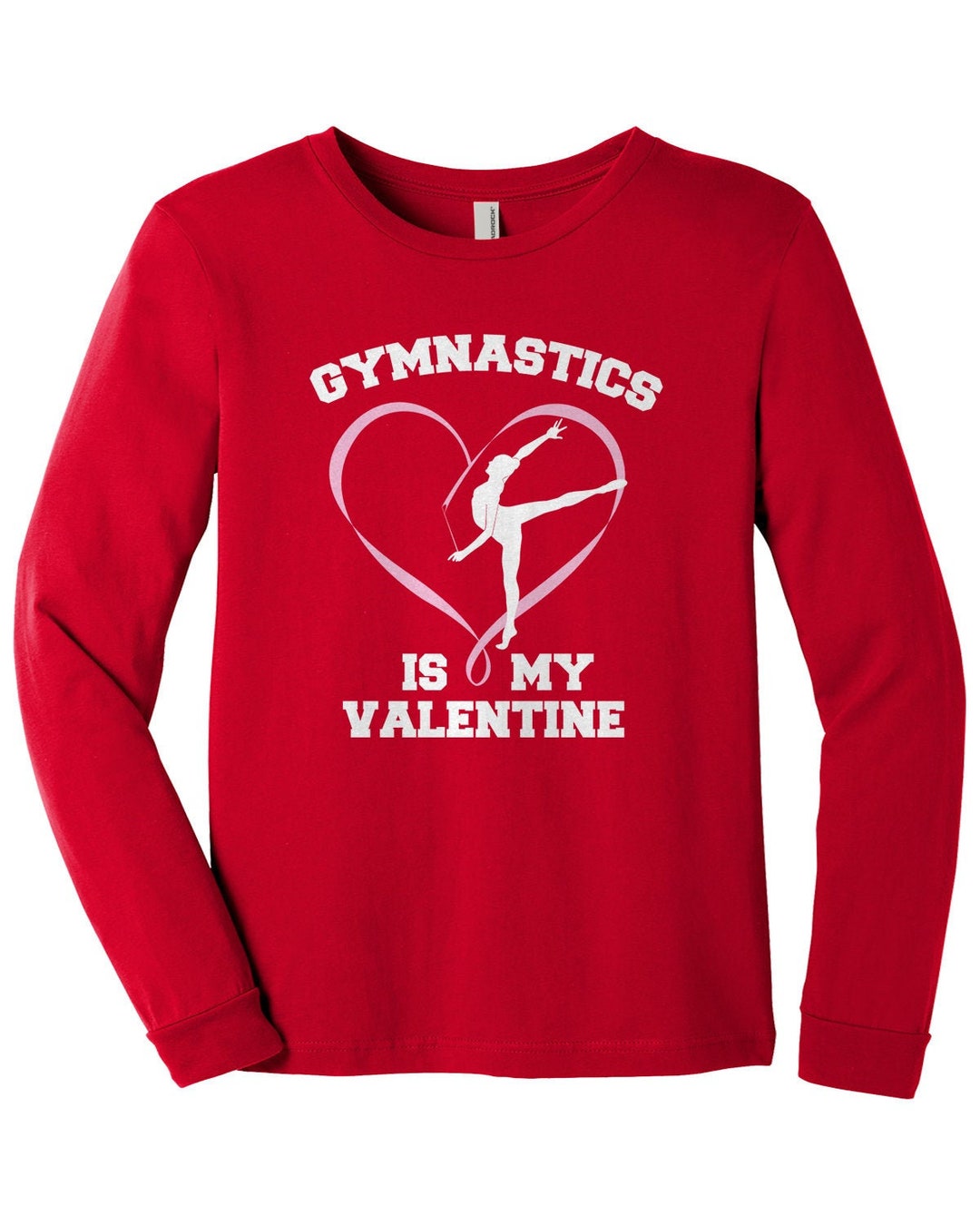 Gymnastics Is My Valentine - Kids' Youth Long Sleeve T-shirt