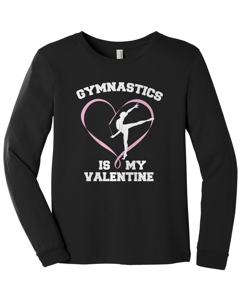 Gymnastics Is My Valentine - Kids' Youth Long Sleeve T-shirt - Image 4