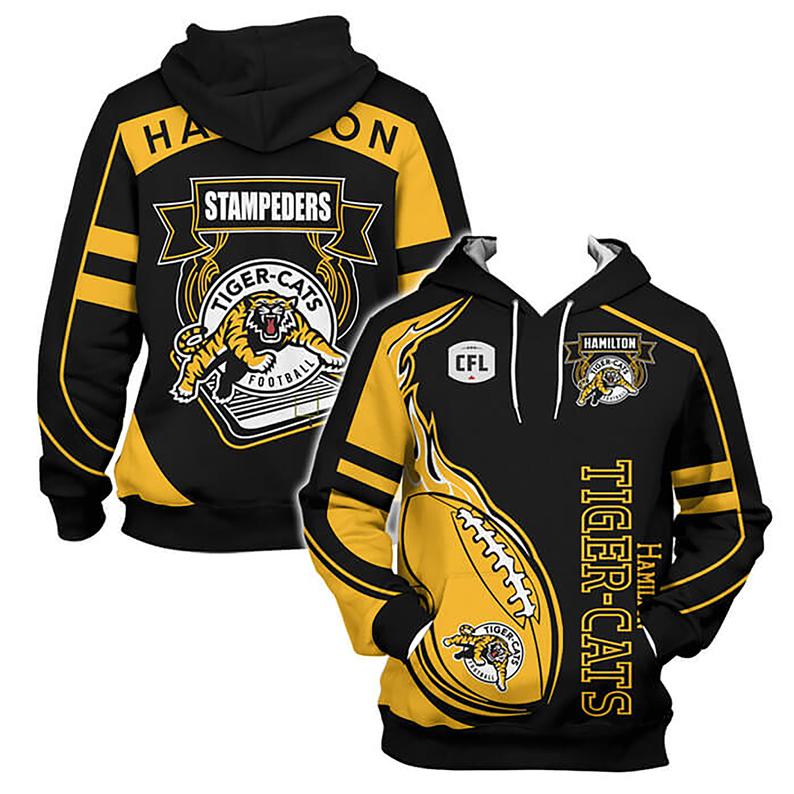Hamilton Tiger Cats Cfl 3D All Over Print Zip Up Hoodie Option