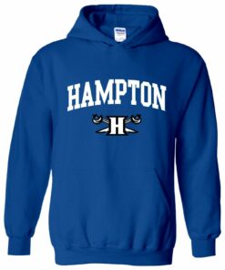 Hampton Pirates Arch Logo Shirt Sweatshirt Pullover Hoodie Reprinted Full Color Full Size