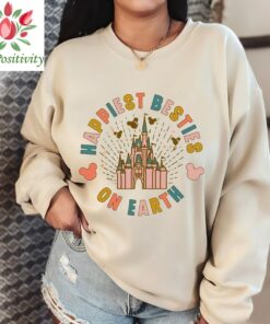 Happiest Besties On Earth Shirt, Disney vacation T-shirt, Besties Disney Shirt, Mouse Shirt Trip, Disneyland Castle Tee, Mickey baloon shirt