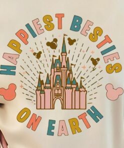 Happiest Besties On Earth Shirt, Disney vacation T-shirt, Besties Disney Shirt, Mouse Shirt Trip, Disneyland Castle Tee, Mickey baloon shirt