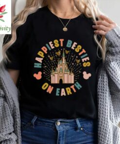 Happiest Besties On Earth Shirt, Disney vacation T-shirt, Besties Disney Shirt, Mouse Shirt Trip, Disneyland Castle Tee, Mickey baloon shirt