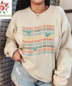 Happiest Place on Earth Shirt, Mickey Ears Shirt, Vintage Disney shirt, Disney Magical shirt, Disney Theme Park shirt, Disney Colorful Tee