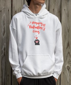 Happy Valentines Day Sweatshirt, Kawaii Anime Hoodie, Cat Lover Hoodie, Gifts For Friend