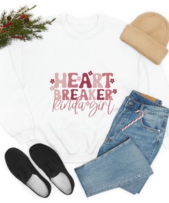 Heart Breaker Kinda Girl Unisex Crewneck Valentine's Sweatshirt