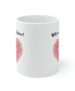 Heart Encased Lobsters On Will You Be My Lobster Best Valentine Gift Mug Girlfriend Fiance Boyfriend Ceramic Mug