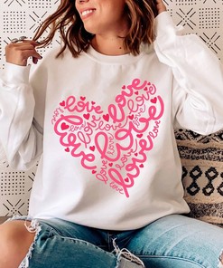 Heart Love Sweatshirt, Valentines Day Sweatshirt, Heart Valentines Shirt, Womens Valentines Sweatshirt, Valentines Sweater, Heart Sweatshirt