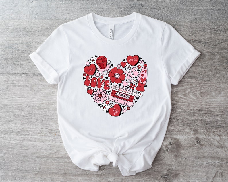 Heart Sweatshirt, Valentines Day Shirt Women, Valentine Sweatshirt For Women Valentines Day Gifts For Women Valentine Shirt - Image 3