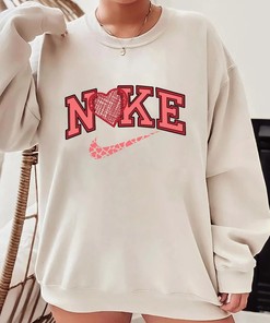 Heart Valentine’s Day Shirt, N1KE Valentines Day Sweatshirt, Cute Valentines Day Shirt, Valentine’s Day Hoodie, Gift For Valentines