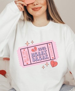 Heartbreak Club Sweater, No Valentine, Eww Valentines, Single Valentine, Unisex Valentine, Anti-Valentine, Funny Anti-Valentines Day