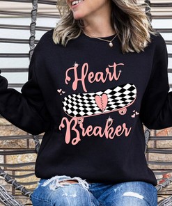 Heartbreaker Sweatshirt, Galentine's Day Shirt, Trendy Hoodie, Valentines Sweatshirt, Heartbreaker shirt, Valentines Skater Sweatshirt
