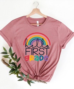 Hello 1st Grade Shirts, Teach Love Inspire Shirt, Back To School Shirt, First Grade Teacher Tee, Teacher Appreciation Tee, 1st day of school