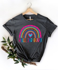 Hello 2nd Grade Shirts, Teach Love Inspire Shirt, Back To School Shirt, Second Grade Teacher Tee, Teacher Appreciation Tee, 1st day of school