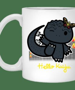 Hello Kaiju Mug Gifts for Friends, Gifts for Valentine Day, Coulpe Gifts