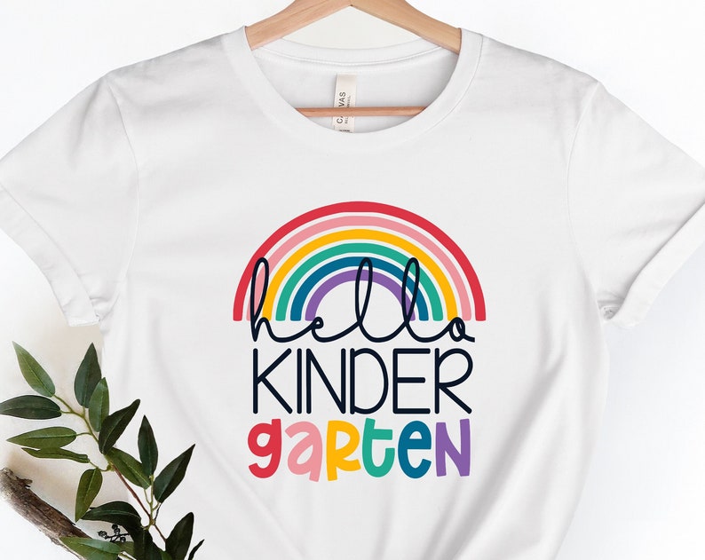 Hello Kindergarten Shirts, Teach Love Inspire Shirt, First Grade Teacher Tee, Teacher Appreciation Tee - Image 2